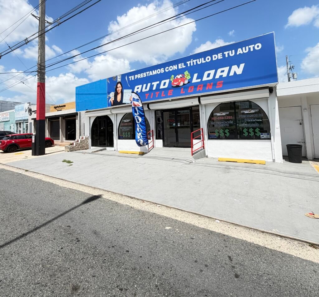 Fachada de Auto Loan Title Loans en Bayamón, C21 Calle Marginal, Urb. Santa Cruz